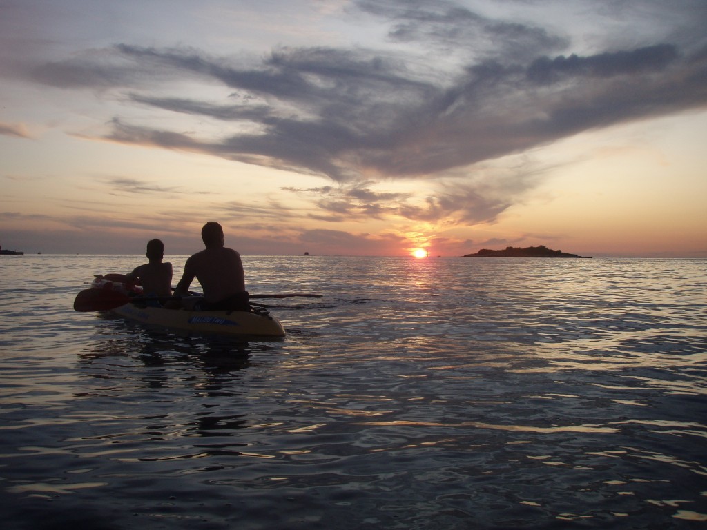 sunset kayak tour